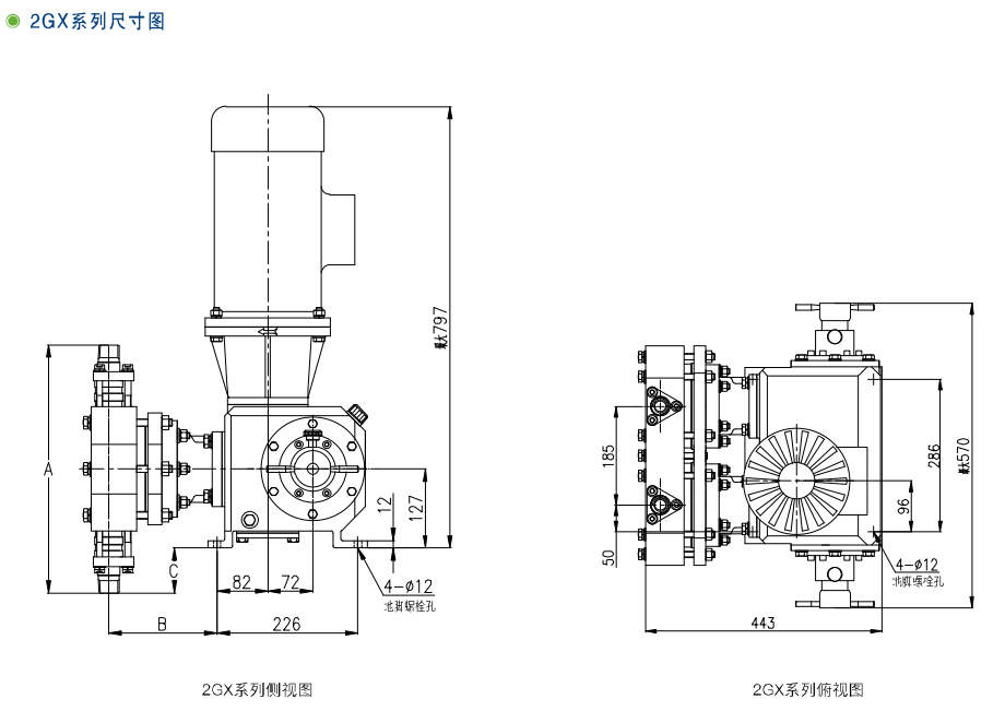 GX、2GX系列機械隔膜計量泵